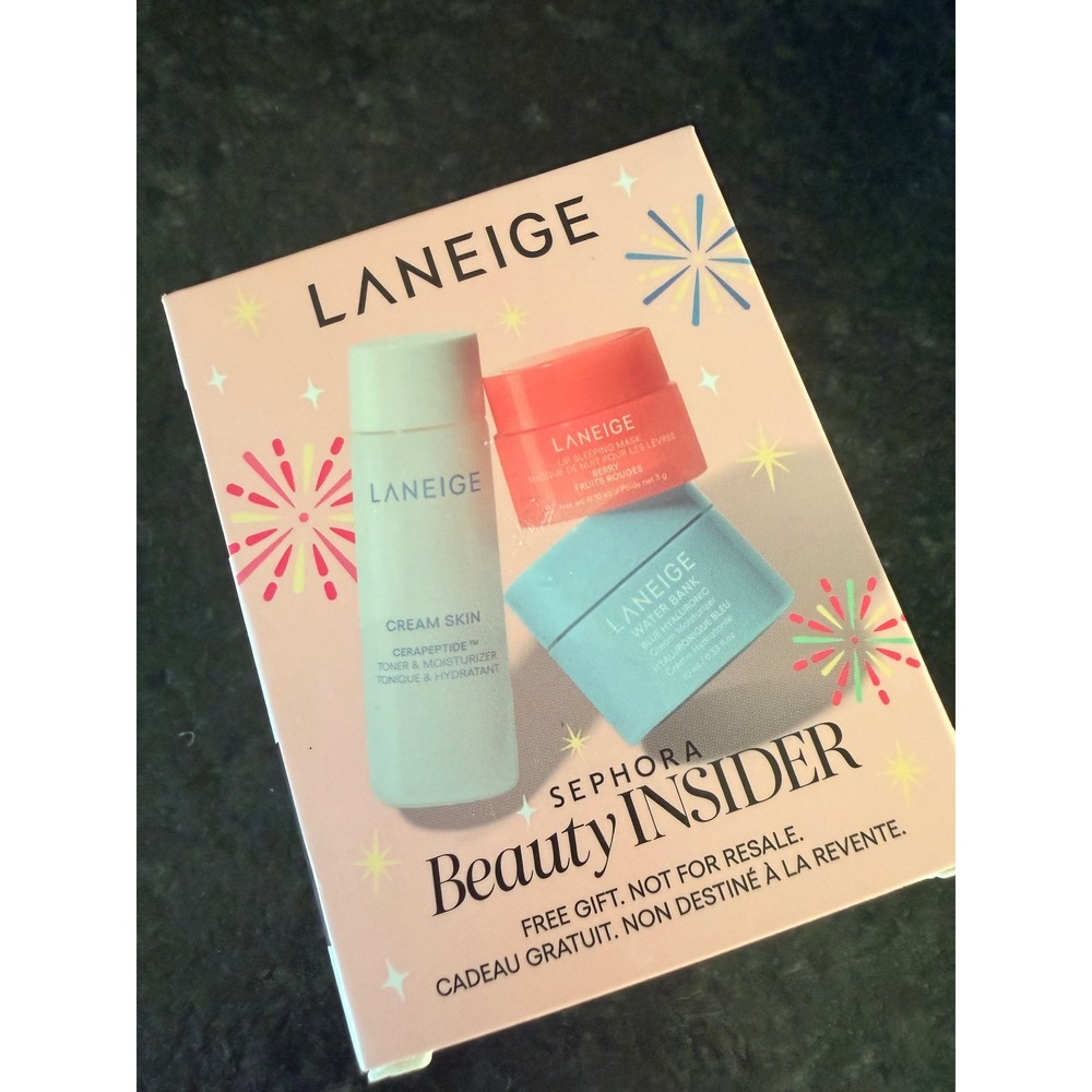 Laneige Sephora Beauty Insider Gift Set‎ Water Bank Cream Skin Lip Sleeping Mask